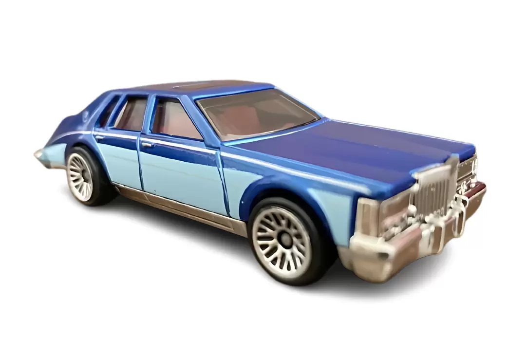 Foto da miniatura Hot Wheels 82 Cadillac Seville na cor Azul