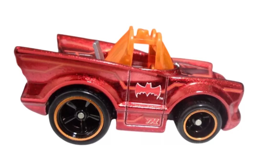 Foto da miniatura Hot Wheels Classic TV Series Batmobile (STH) na cor Vermelho