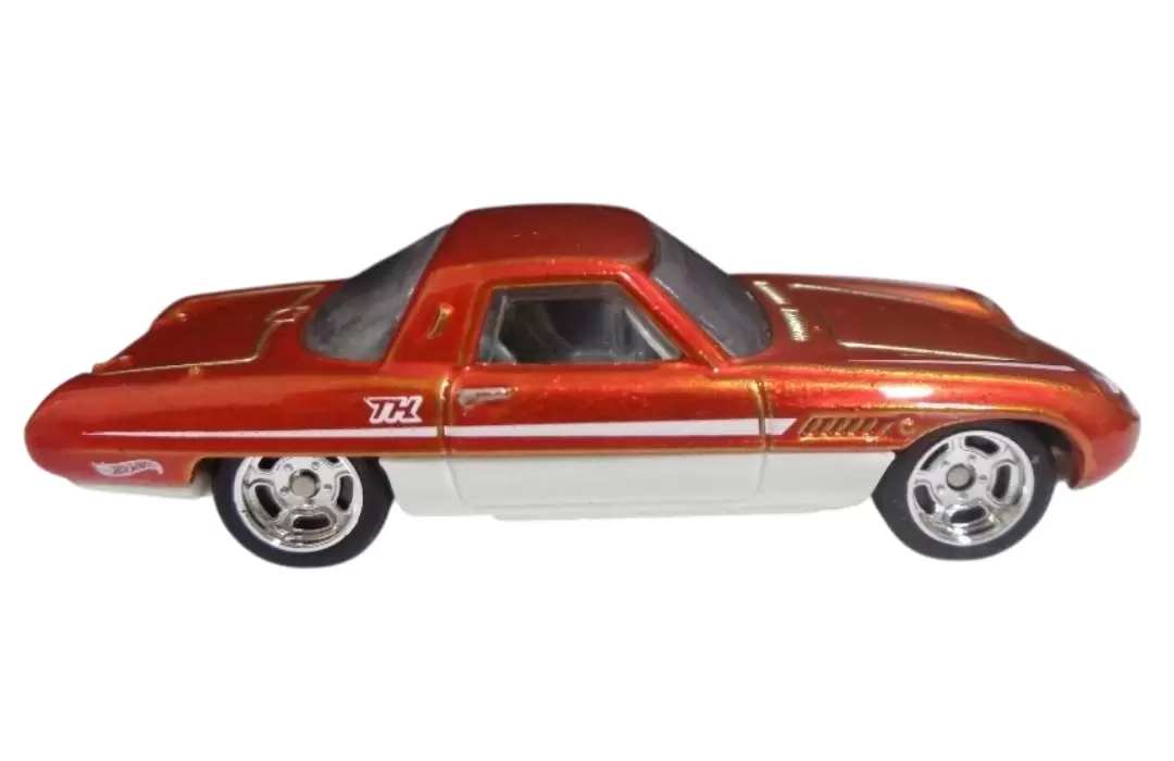 Foto da miniatura Hot Wheels 1968 Mazda Cosmo Sport (STH) na cor Laranja