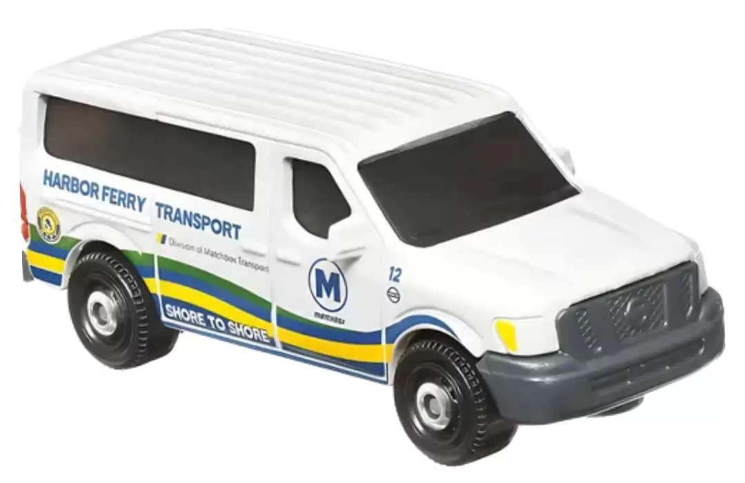 Foto da miniatura Matchbox 2014 Nissan NV Van na cor Branco