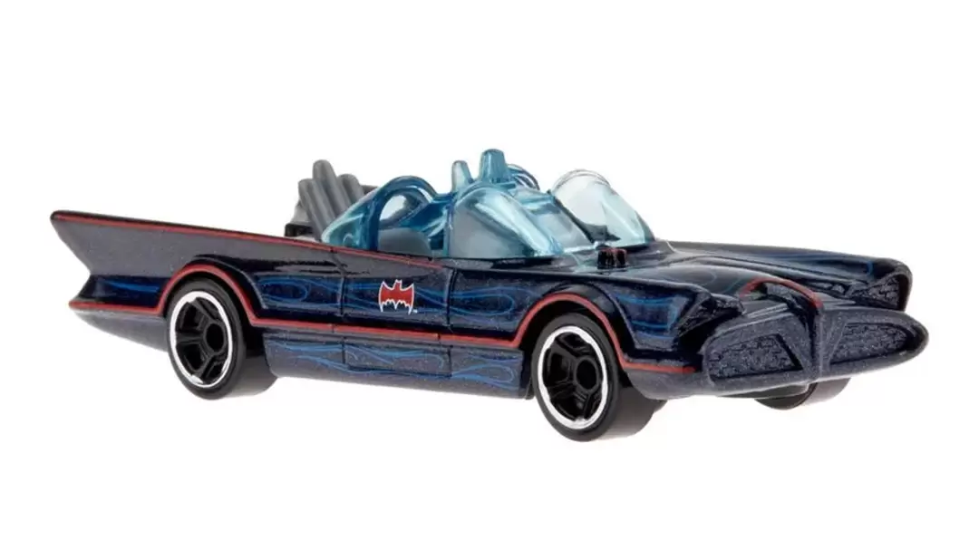 Foto da miniatura Hot Wheels 1966 TV Series Batmobile na cor Azul