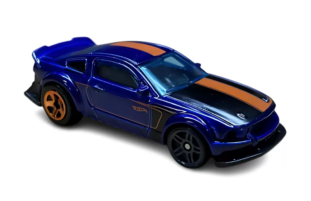 Foto da miniatura Hot Wheels 2005 Ford Mustang na cor Azul
