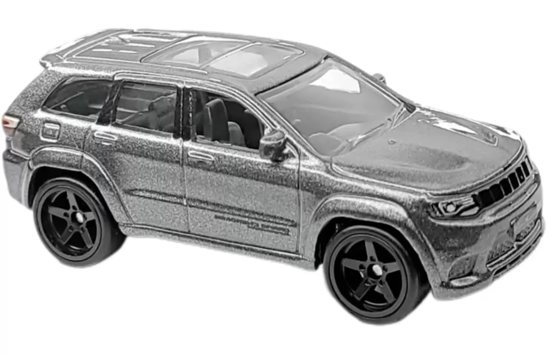 Foto da miniatura Hot Wheels Jeep Grand Cherokee Trackhawk na cor Cinza
