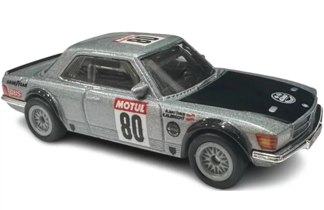 Foto da miniatura Hot Wheels 80 Mercedes-Benz 500 SLC Rallye na cor Prata