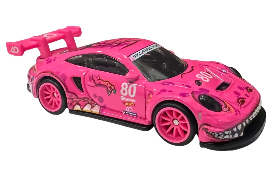 Foto da miniatura Hot Wheels Porsche 911 GT3 R (992) na cor Rosa
