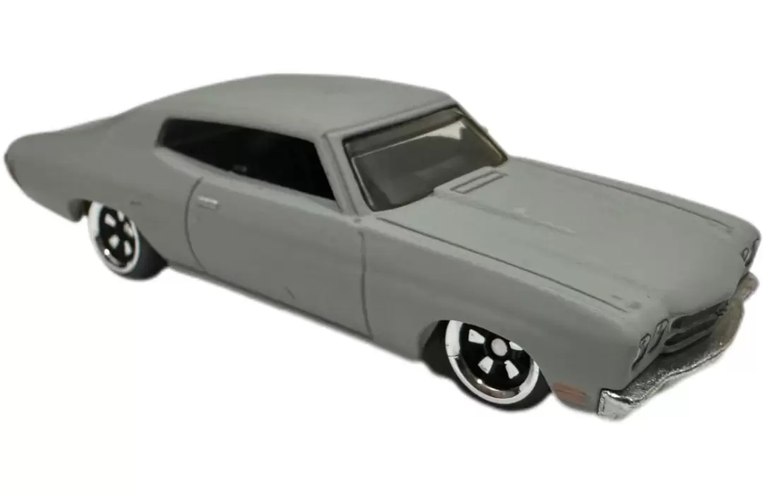 Foto da miniatura Hot Wheels 1970 Chevelle SS na cor Cinza