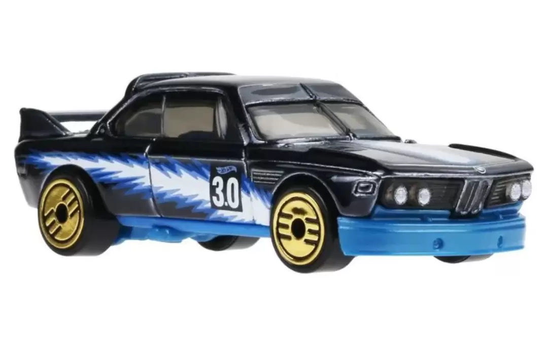 Foto da miniatura Hot Wheels 73 BMW 3.0 CSL Race Car na cor Preto