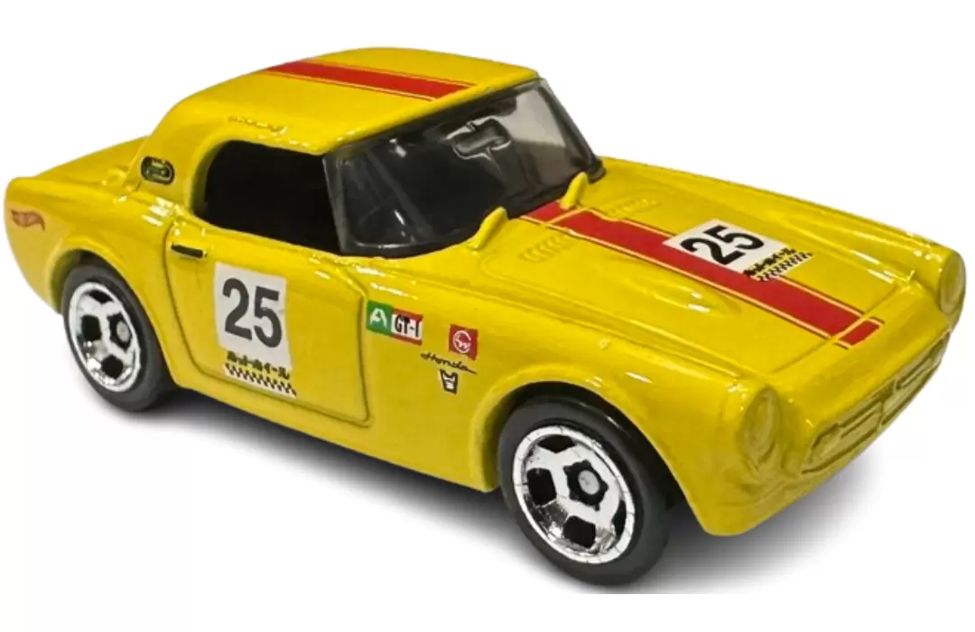 Foto da miniatura Hot Wheels Honda S800 Racing na cor Amarelo