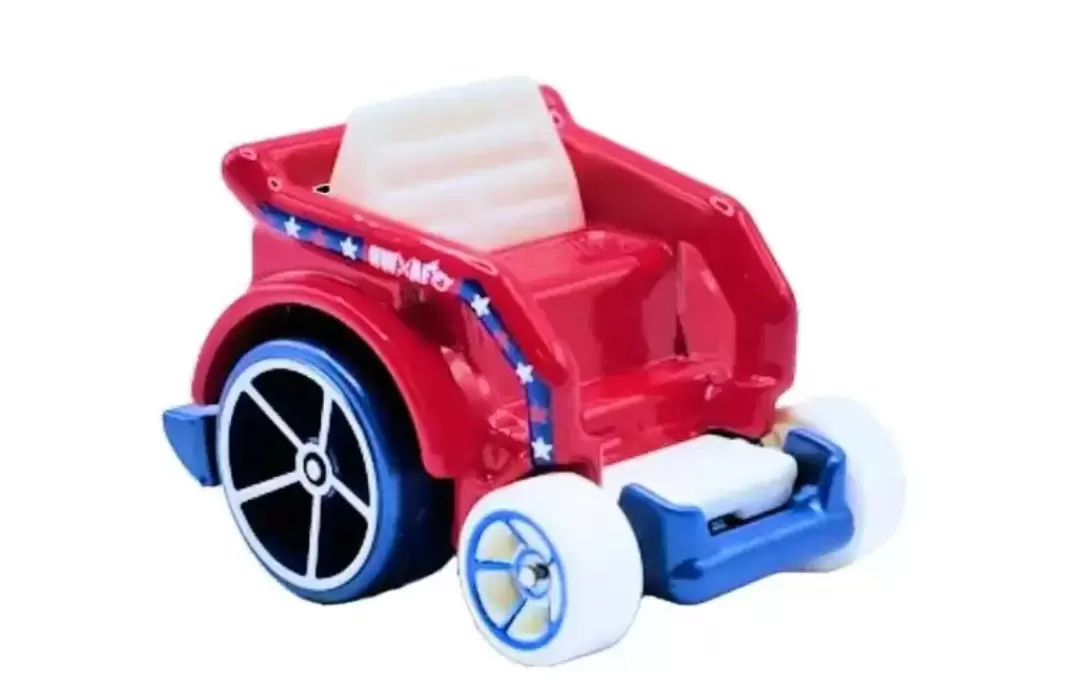 Foto da miniatura Hot Wheels Wheelie Chair na cor Vermelho