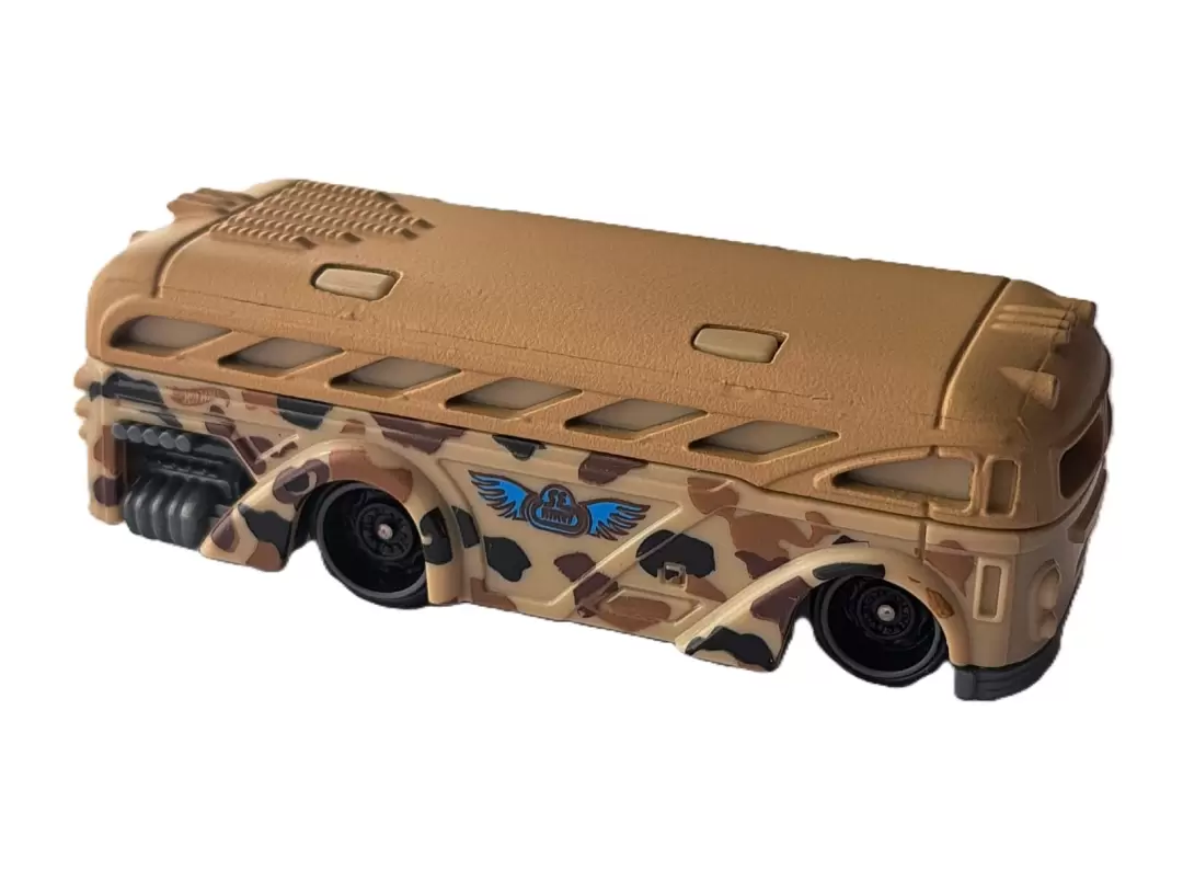 Foto da miniatura Hot Wheels Surfin' School Bus na cor Bege