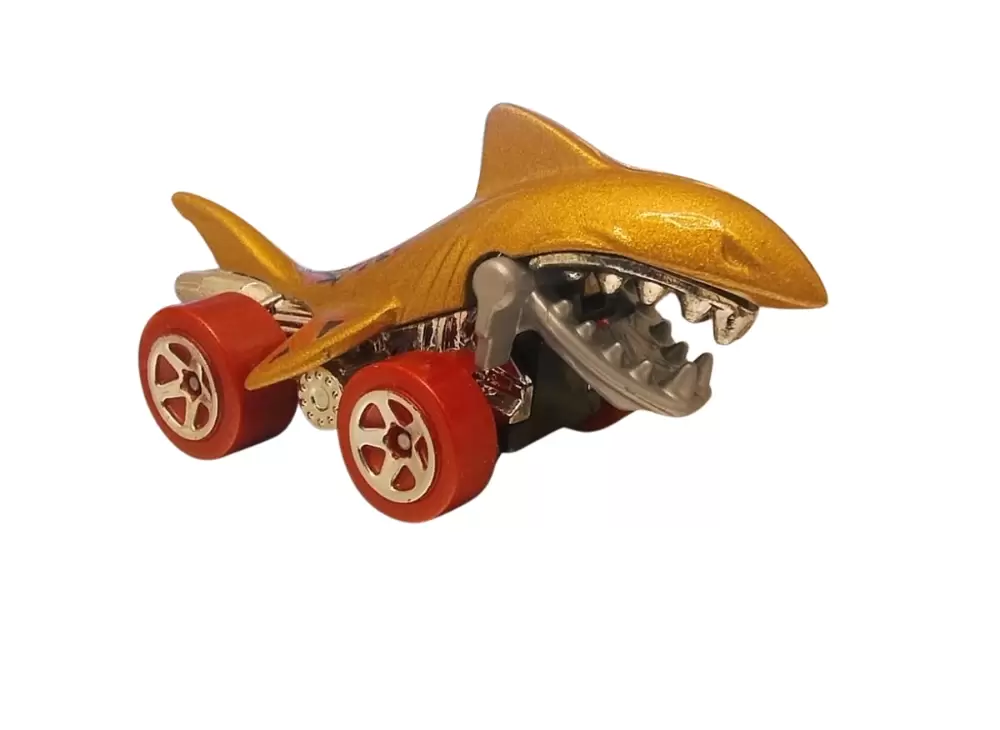 Foto da miniatura Hot Wheels Shark Bite na cor Dourado