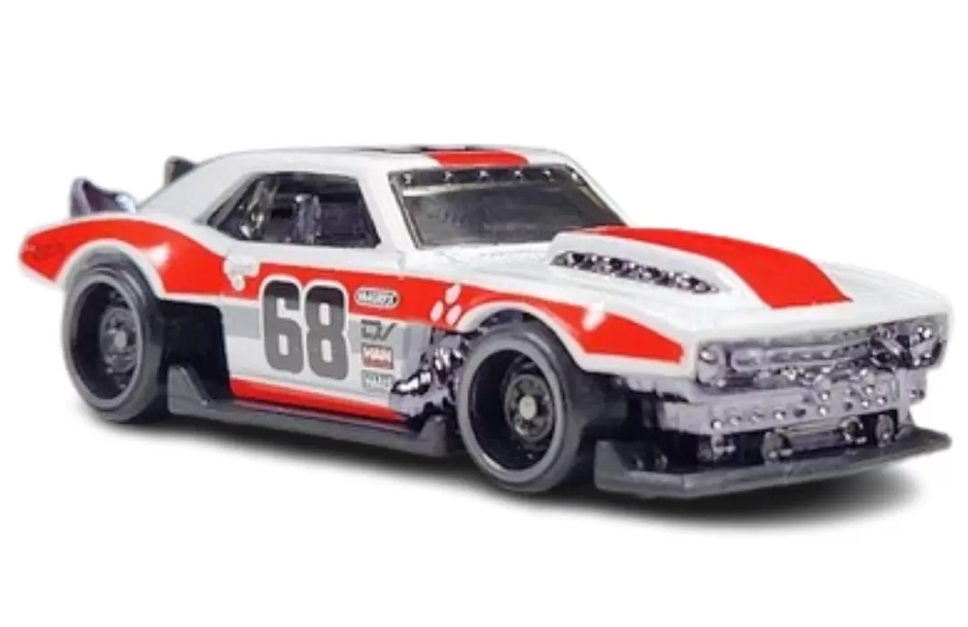Foto da miniatura Hot Wheels Custom '68 Camaro na cor Branco