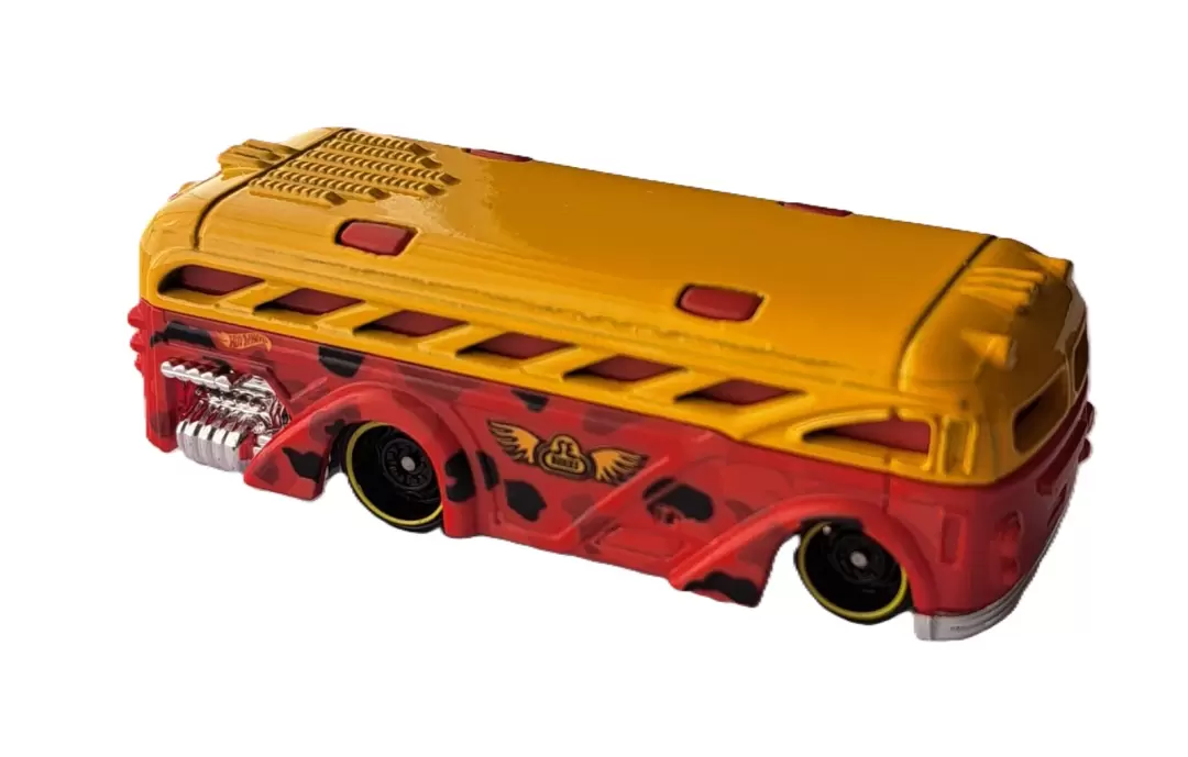 Foto da miniatura Hot Wheels Surfin' School Bus na cor Vermelho