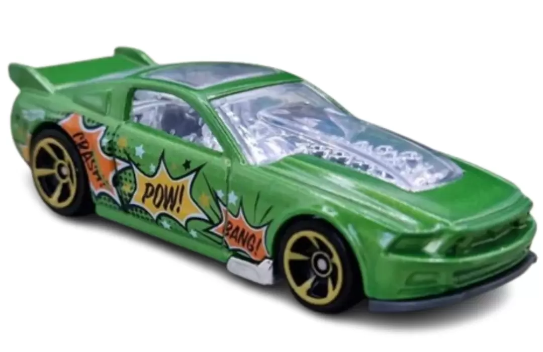 Foto da miniatura Hot Wheels 13 Ford Mustang GT na cor Verde