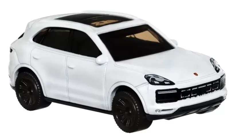 Foto da miniatura Matchbox Porsche Cayenne Turbo na cor Branco