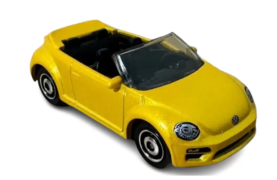 Foto da miniatura Matchbox 2019 Volkswagen Beetle Convertible na cor Amarelo