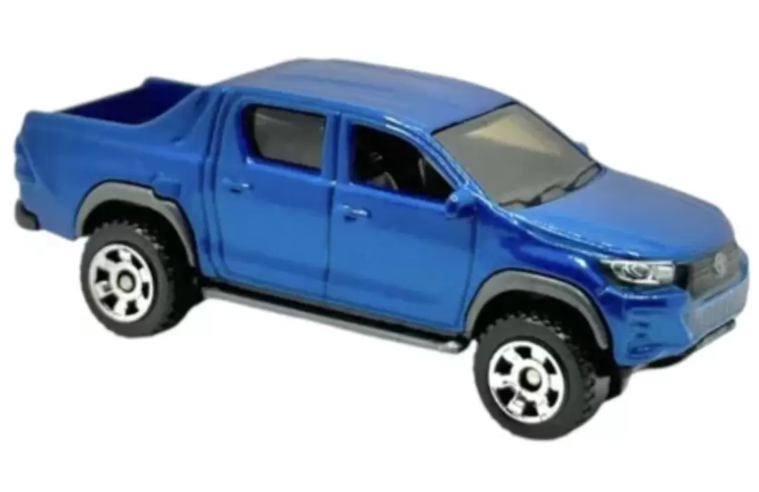 Foto da miniatura Matchbox Toyota Hilux Pickup na cor Azul