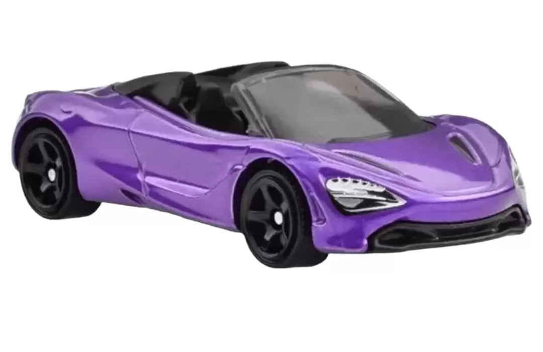 Foto da miniatura Matchbox 2019 McLaren 720S Spider na cor Roxo