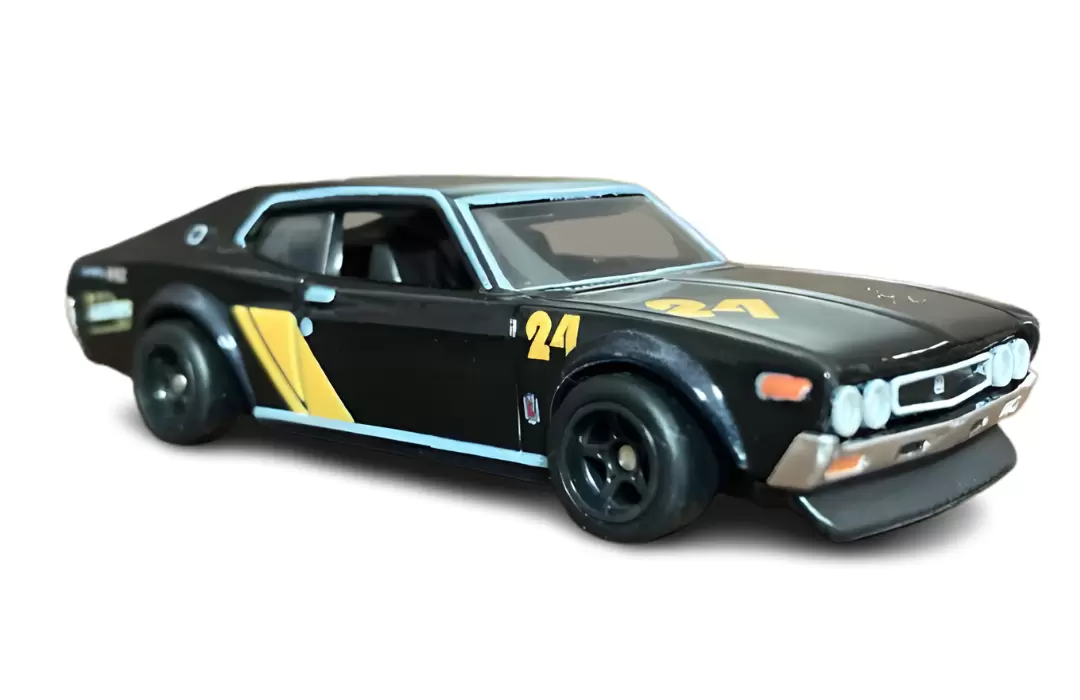Foto da miniatura Hot Wheels Nissan Laurel 2000 SGX na cor Preto