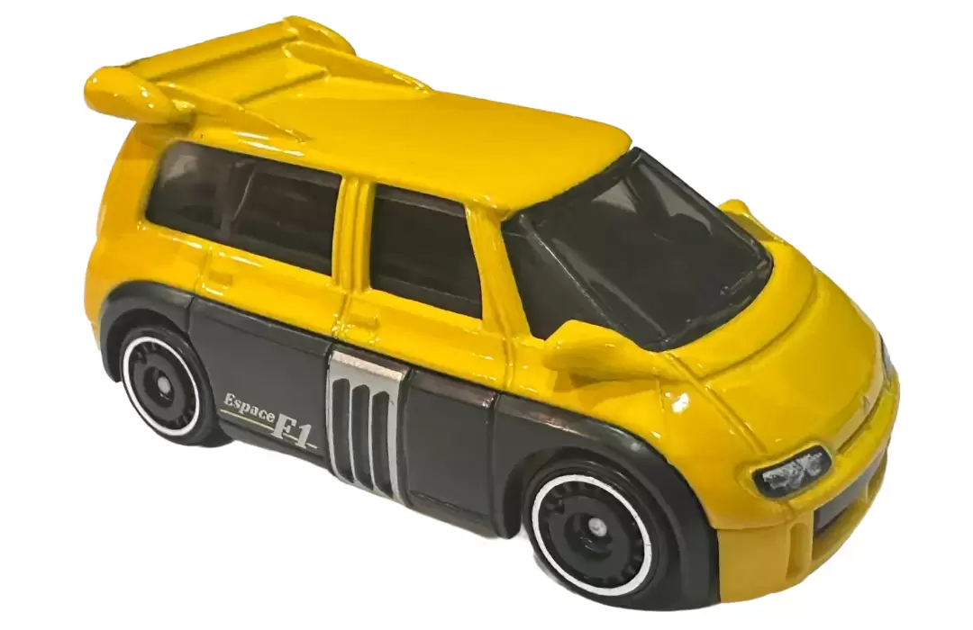 Foto da miniatura Hot Wheels Renault Espace F1 na cor Amarelo