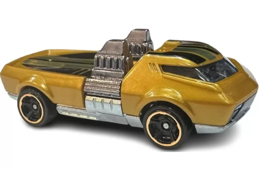 Foto da miniatura Hot Wheels Twin Dorado na cor Dourado