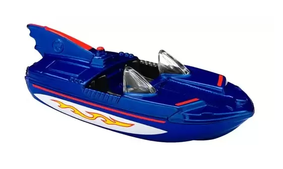 Foto da miniatura Hot Wheels 1966 Bat Boat/Bateau na cor Azul