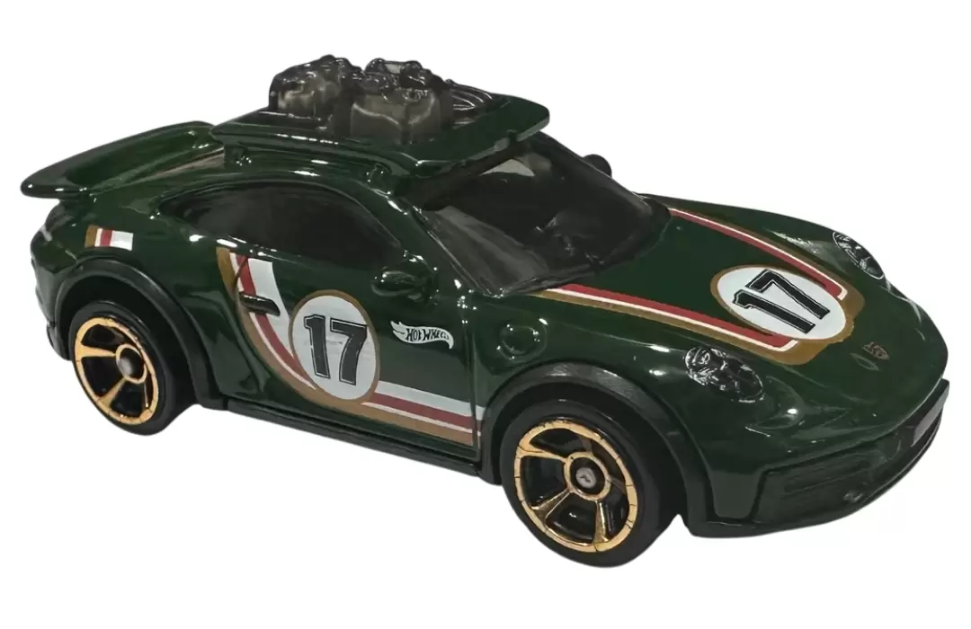 Foto da miniatura Hot Wheels Porsche 911 Rallye na cor Verde