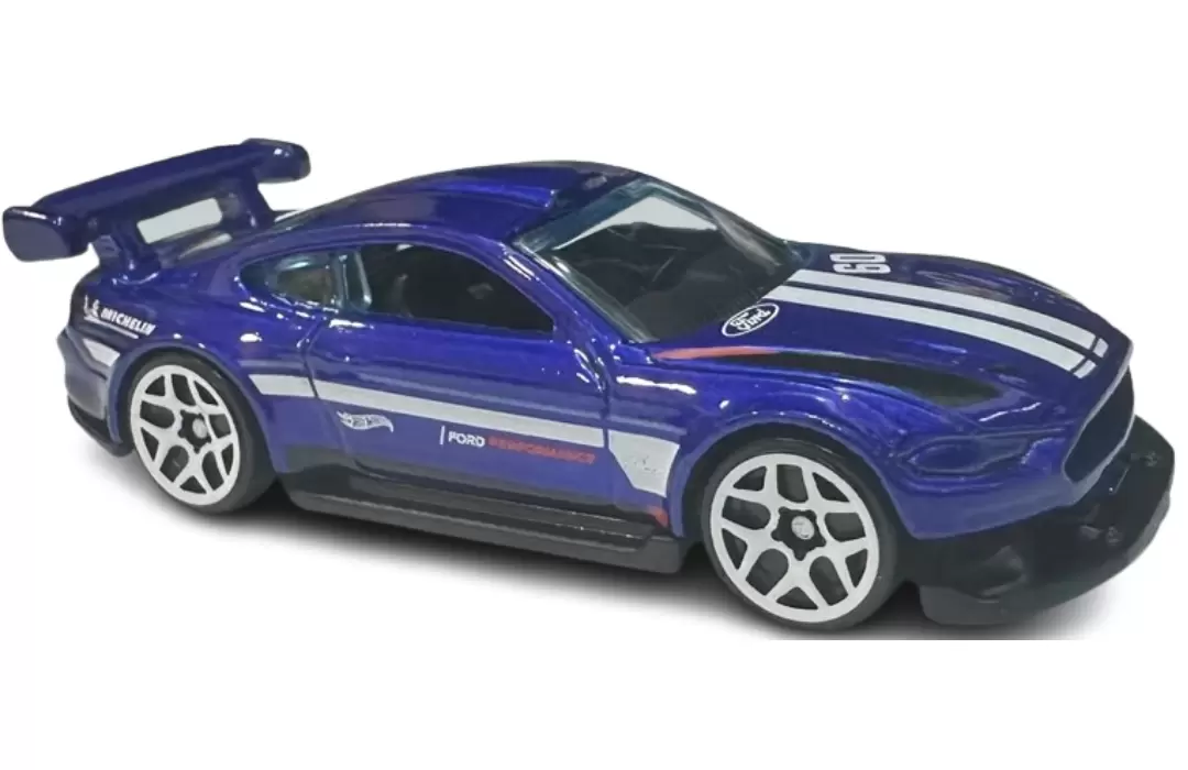 Foto da miniatura Hot Wheels Custom 18 Ford Mustang GT na cor Azul