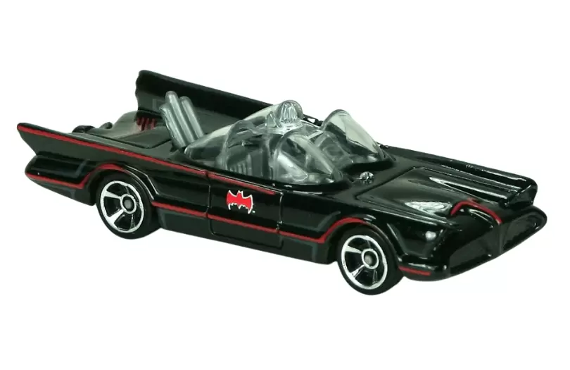 Foto da miniatura Hot Wheels Classic TV Series Batmobile na cor Preto
