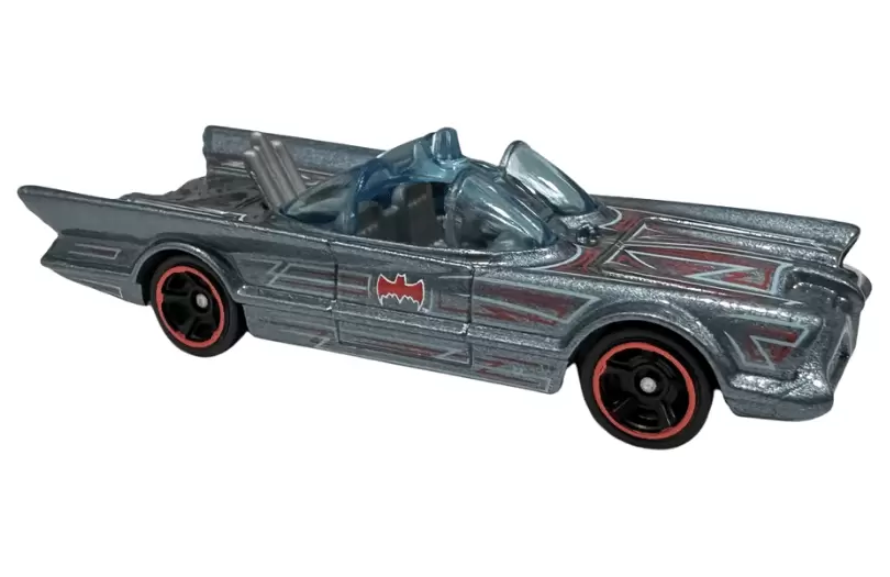 Foto da miniatura Hot Wheels 1966 TV Series Batmobile na cor Cinza