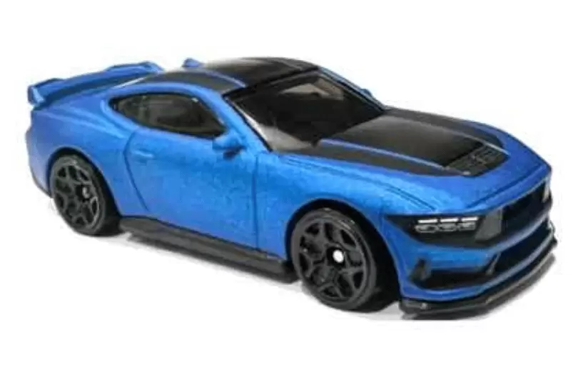 Foto da miniatura Hot Wheels Ford Mustang Dark Horse na cor Azul
