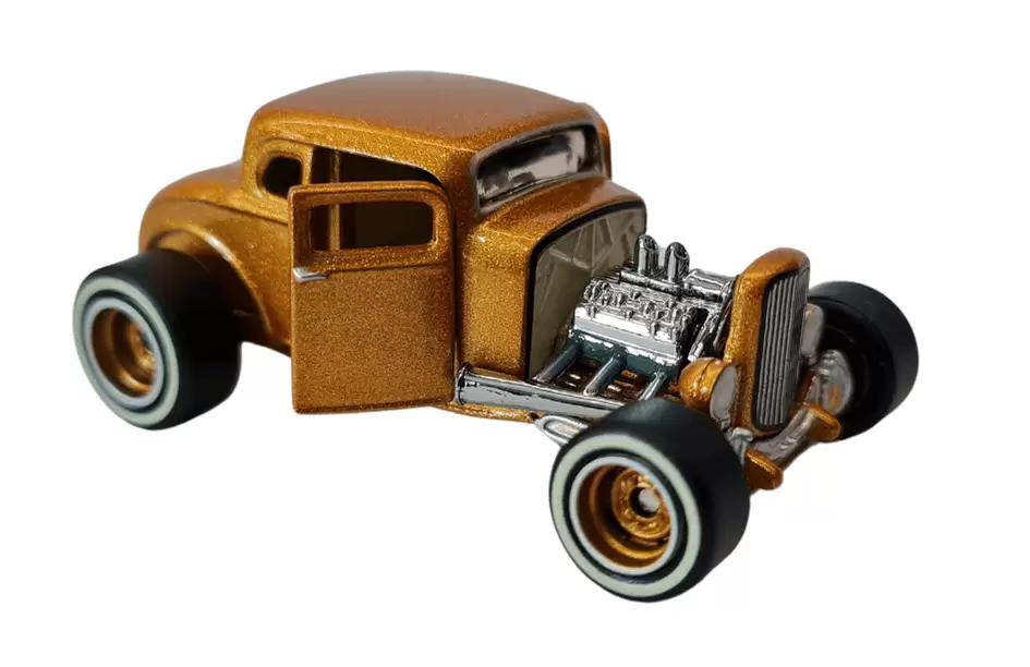 Foto da miniatura Hot Wheels 32 Ford na cor Dourado