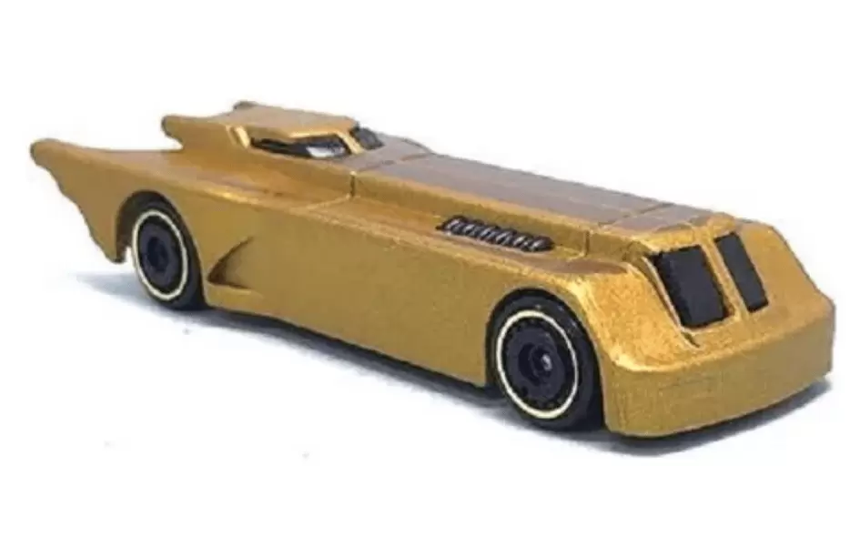 Foto da miniatura Hot Wheels Batman: The Animated Series Batmobile na cor Dourado