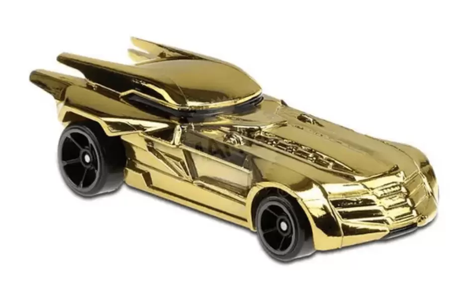 Foto da miniatura Hot Wheels Batmobile (2018) na cor Dourado