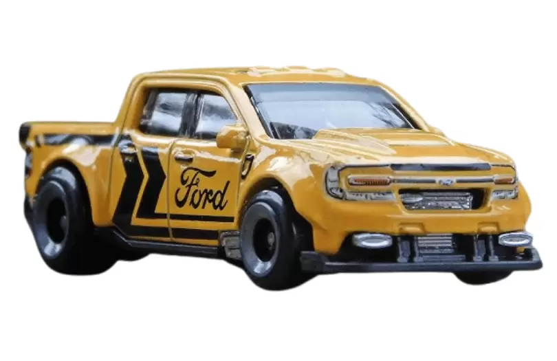 Foto da miniatura Hot Wheels 22 Ford Maverick Custom na cor Amarelo