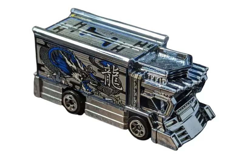 Foto da miniatura Hot Wheels Raijin Express na cor Cromado