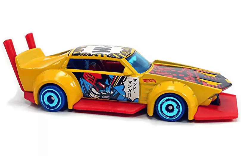 Foto da miniatura Hot Wheels Mad Manga na cor Amarelo
