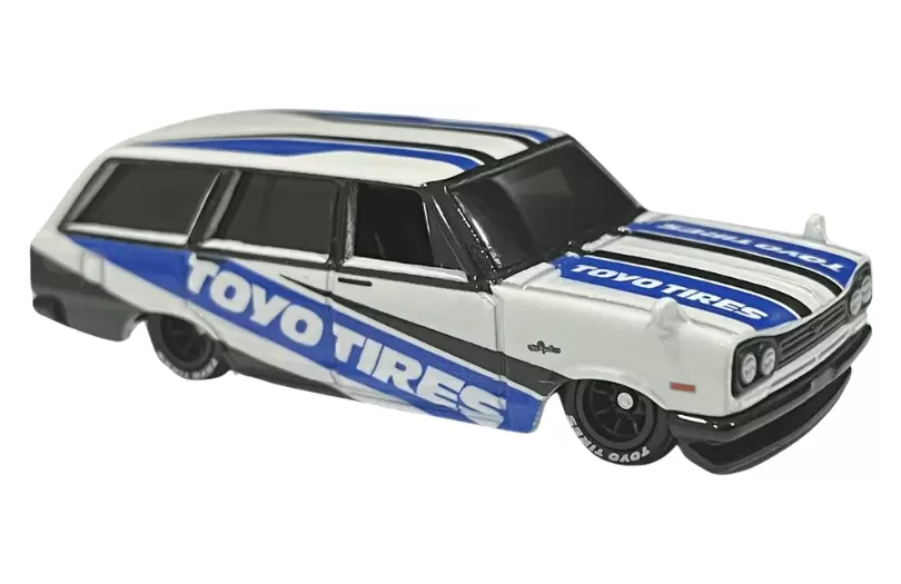 Foto da miniatura Hot Wheels 69 Nissan Skyline Van na cor Branco