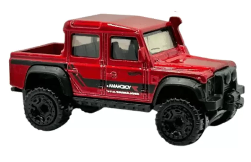 Foto da miniatura Hot Wheels 15 Land Rover Defender Double CAB na cor Vermelho