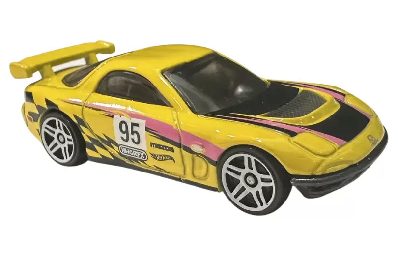 Foto da miniatura Hot Wheels 95 Mazda RX-7 Drift na cor Amarelo