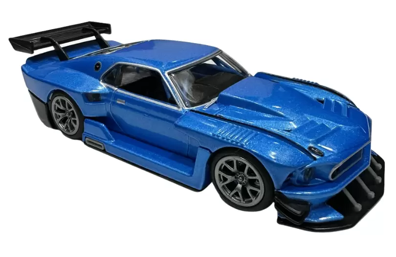 Foto da miniatura Hot Wheels Ford Mustang Modified 1969 na cor Azul