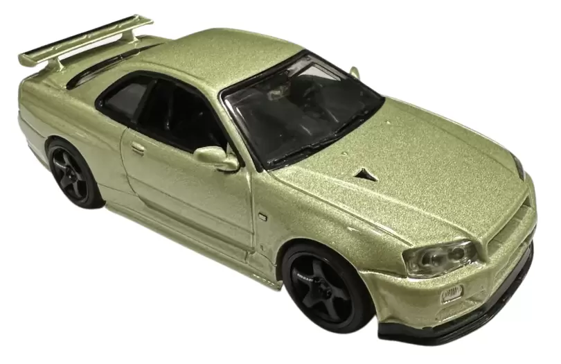 Foto da miniatura Hot Wheels Nissan Skyline GT-R (BNR34) V·spec II Nür na cor Bege