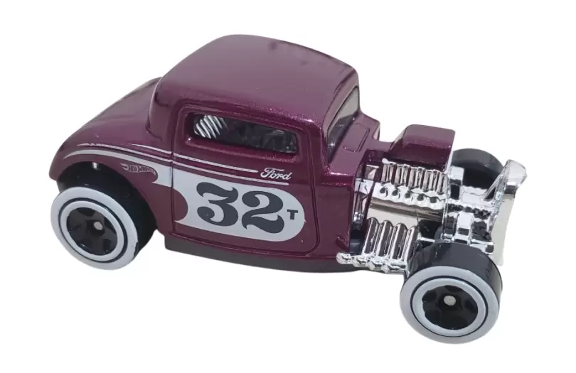 Foto da miniatura Hot Wheels 32 Ford na cor Vinho