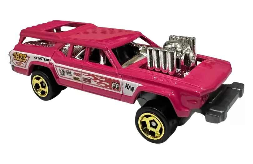 Foto da miniatura Hot Wheels Cruise Bruiser na cor Rosa