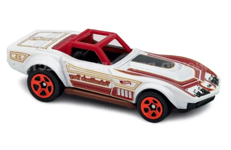Foto da miniatura Hot Wheels 69 Corvette Racer na cor Branco