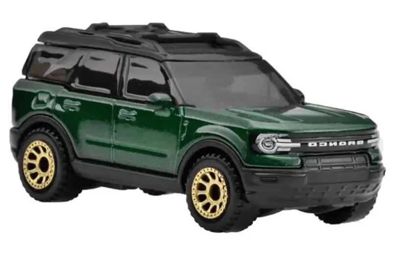 Foto da miniatura Matchbox 2022 Ford Bronco Sport na cor Verde