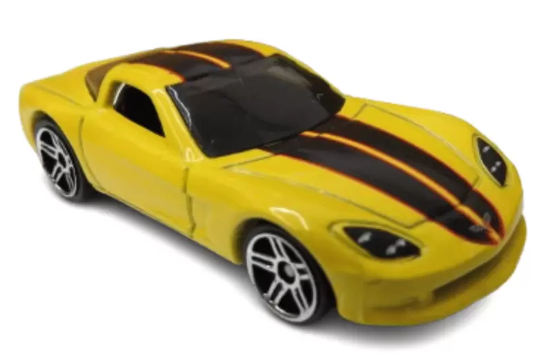 Foto da miniatura Hot Wheels C6 Corvette na cor Amarelo
