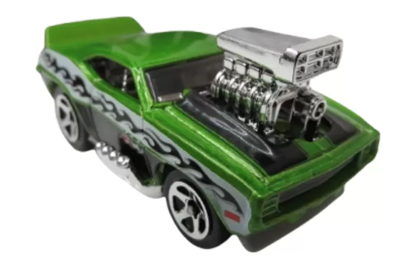 Foto da miniatura Hot Wheels 69 Camaro Z28 (Tooned) na cor Verde