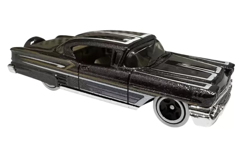 Foto da miniatura Hot Wheels 58 Chevy Impala na cor Roxo
