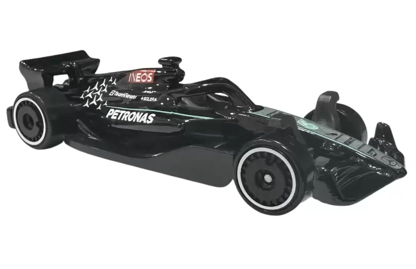 Foto da miniatura Hot Wheels Mercedes-AMG Petronas Formula One Team na cor Preto